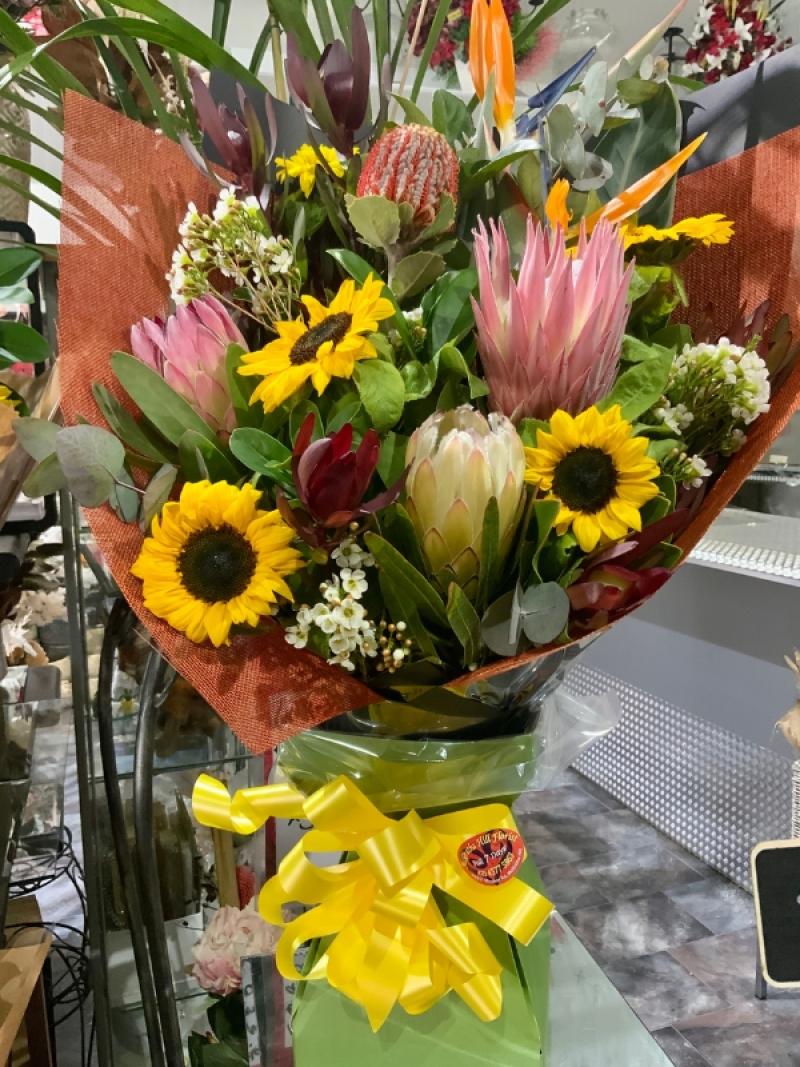 Sunflowers with Native Flowers