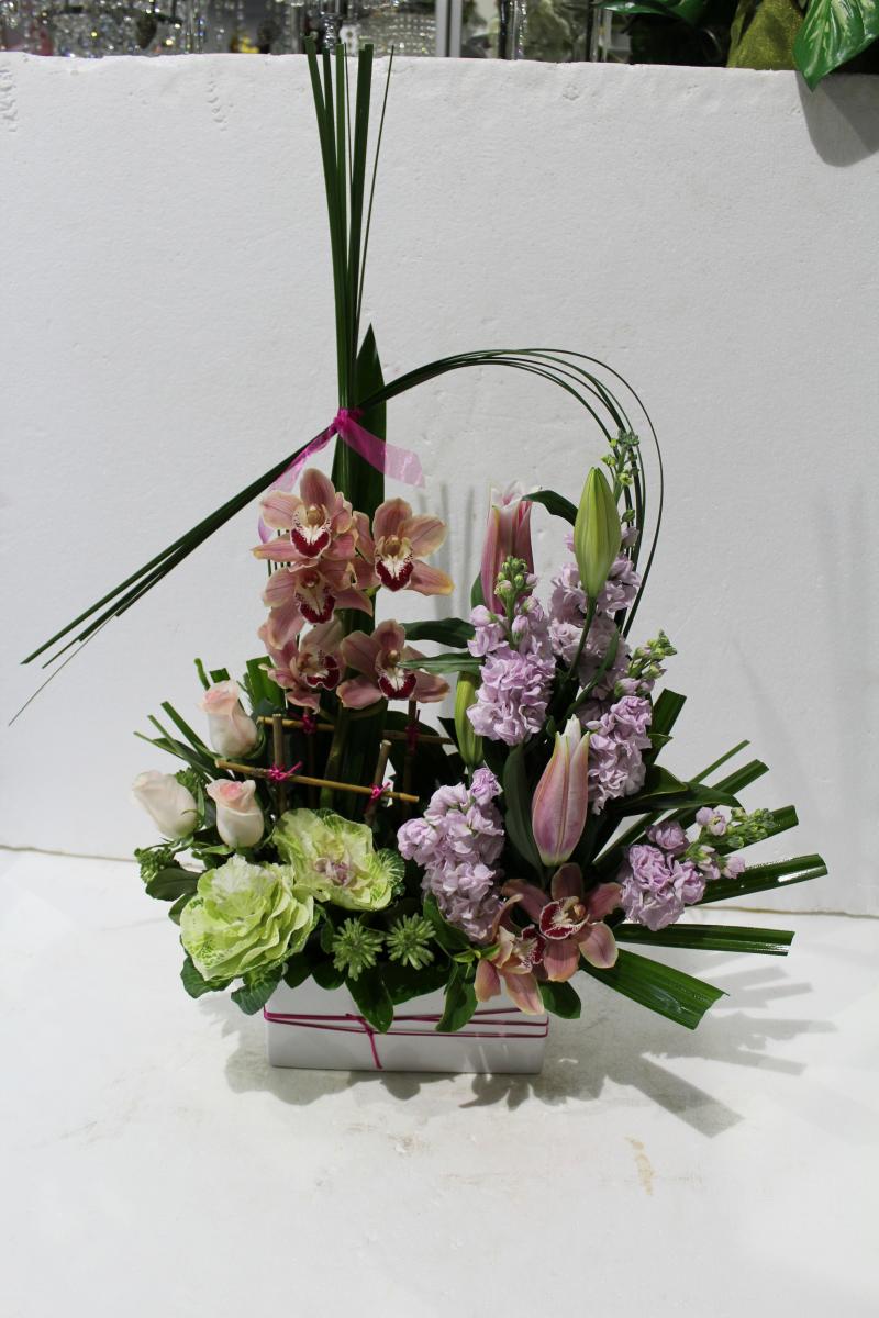 A custom flower arrangement