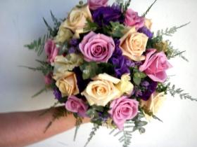 chic coloured bouquet