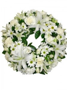 White Sympathy Wreath