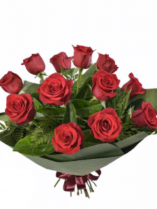 12 Long Stem Red Roses