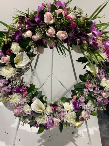 Mauve Floral Wreath