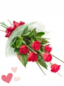 Six Red Rose Bouquet